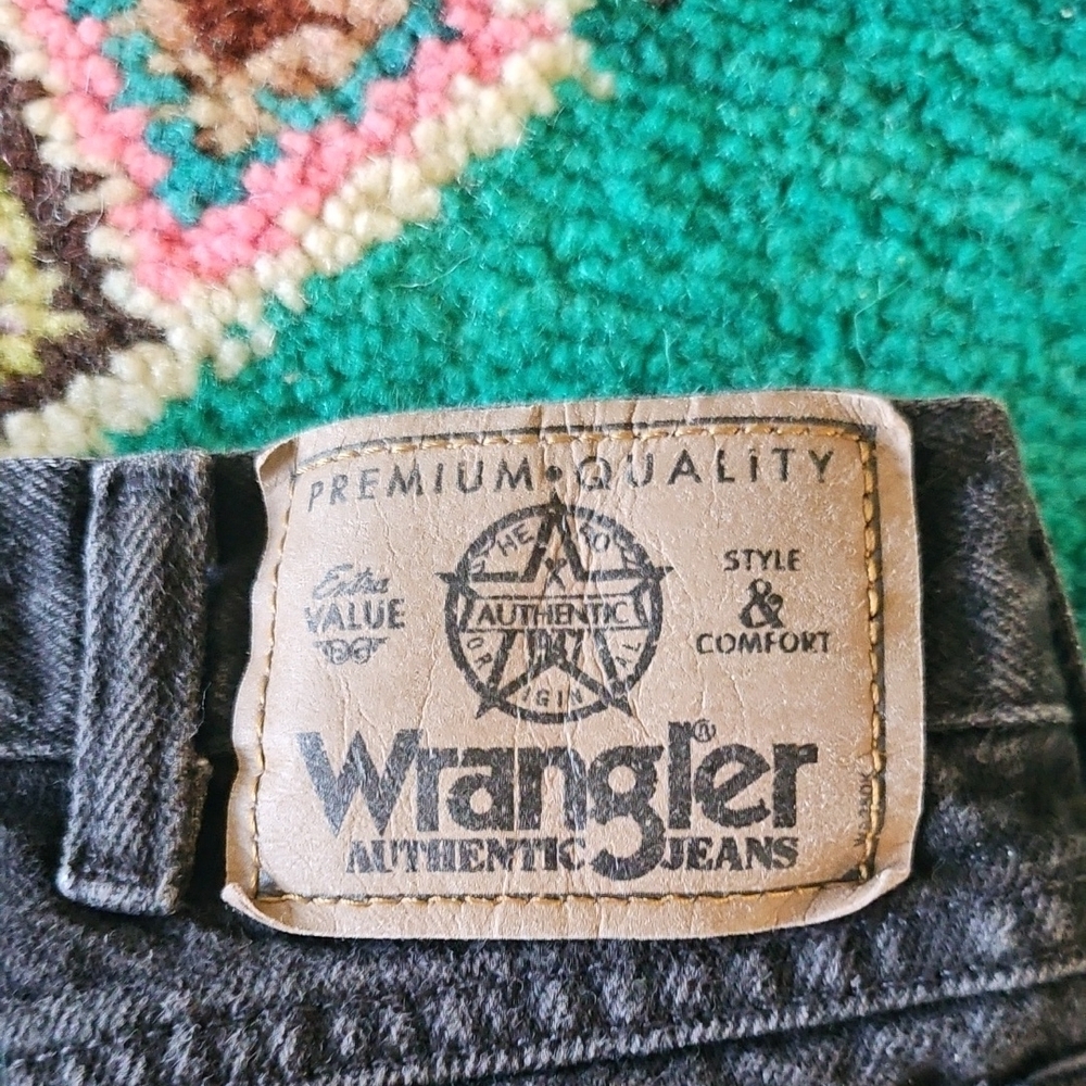 Wrangler Authentic Black Jeans, Size 36x32